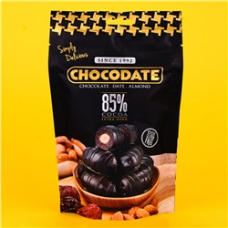 Финики с миндалем в горьком шоколаде «Chocodate» 100 гр