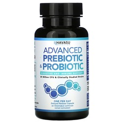 Havasu Nutrition Пробиотик с пребиотиком, 20 миллиардов КОЕ - 60 растительных капсул - Havasu Nutrition