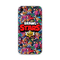 Силиконовый чехол Все герои Brawl Stars на iPhone XR (10R)