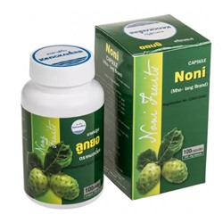 Тайские фито-капсулы с экстрактом Нони для повышения иммунитета Kongka Herbs Noni Fruits Capsule, 100 шт.