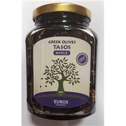 Оливки   с/к   Тассос     в  оливковом  масле   "  ЕВРОС   "     стекло   340 г