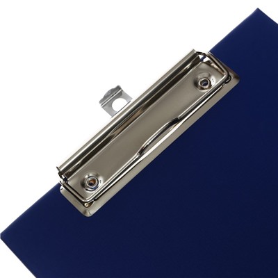 Планшет с зажимом А5, 245 х 175 х 3 мм, покрыт высококачественным бумвинилом, цвет синий (клипборд)