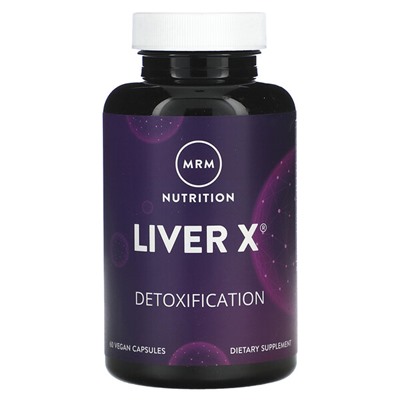 MRM Nutrition, Liver X, 60 веганских капсул