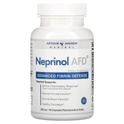 Arthur Andrew Medical Neprinol AFD, Продвинутая защита фибрина - 500 мг - 90 капсул - Arthur Andrew Medical