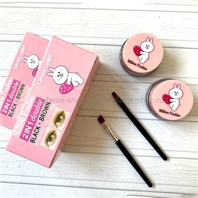 Набор подводок для глаз Million Pauline Carney Rabbit Black+Brown Eyeliner