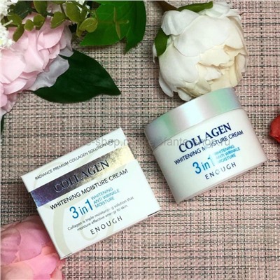 Осветляющий крем Enough Collagen Whitening Moisture Cream 3in1, 50 мл (106)