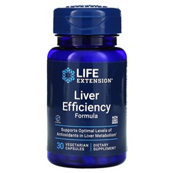 Life Extension Формула эффективности работы печени, 30 вегетарианских капсул