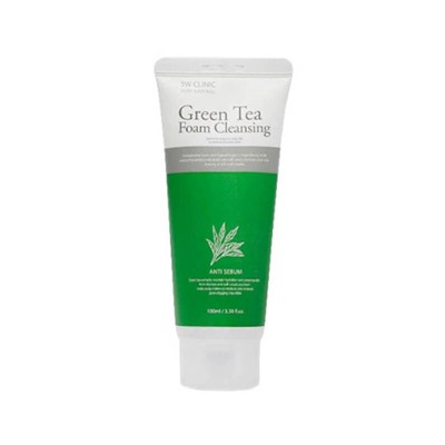 3W CLINIC Green Tea Foam Cleansing Пенка для умывания ЗЕЛЕНЫЙ ЧАЙ