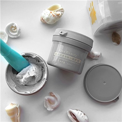 Смываемая маска для лица Kiss Beauty White Clay Cleansing Small Mask 60ml