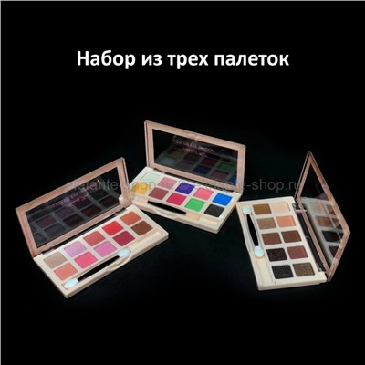 Набор из трех палеток теней Hailunli Ren Harvest Beauty Eyeshadow 10 Colors (125)