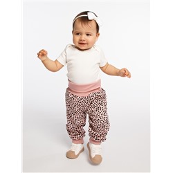 Розовые брюки "LEOPARDIC" для новорождённой (550262477)