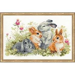 Набор для вышивания Риолис 1416 Забавные крольчата, 40*25 см
