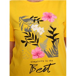 Рита(жёлтый) футболка женская