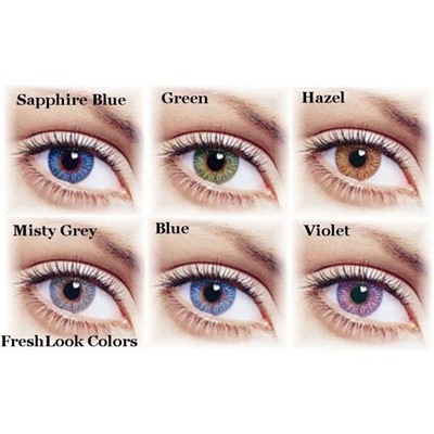 Цветные контактные линзы FreshLook Colors Sapphire Blue, -7,5/8,6 в наборе 2шт