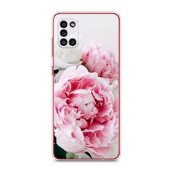 Силиконовый чехол Розовые и белые пионы на Samsung Galaxy A31