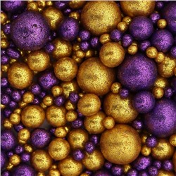 Посыпка кондитерская с глиттером «Блеск»: золотой, фиолетовый, 1,5 кг