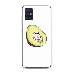 Силиконовый чехол Avocado time на Samsung Galaxy A51