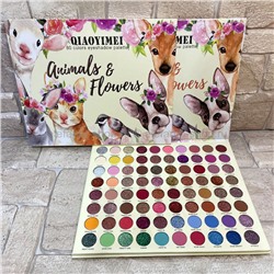 Палетка теней QIAOYIMEI Animals and Flowers, 80 Colors (106)