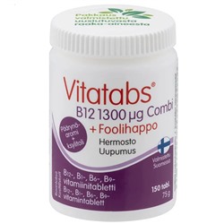 Vitatabs B12 Combi Груша 150 табл. пищевая добавка