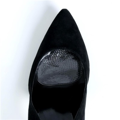 Полустельки для обуви, с протектором, силиконовые, 7 × 6,5 см, пара, цвет прозрачный