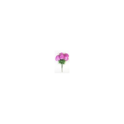 Искусственные цветы, Ветка в букете хризантема с осокой 6 голов (1010237)