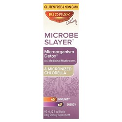Bioray Microbe Slayer, Детокс от микроорганизмов, без спирта, 2 жидких унции (60 мл)