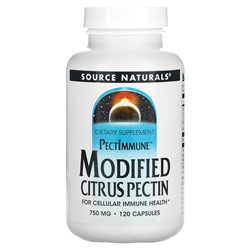 Source Naturals PectImmune, Модифицированный Цитрусовый Пектин - 750 мг - 120 капсул - Source Naturals