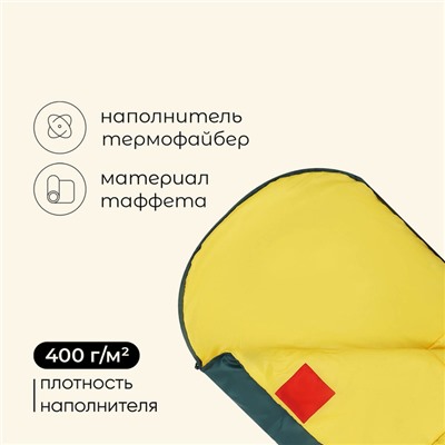 Спальный мешок maclay camping comfort cold, одеяло, 4 слоя, левый, 185х90 см, -10/+5°С