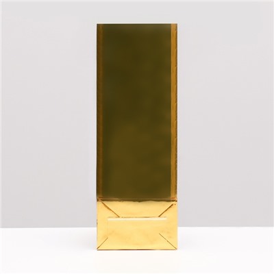Пакет бумажный, фасовочный, трехслойный "Золотой слиток", 8 х 5 х 22,5 см
