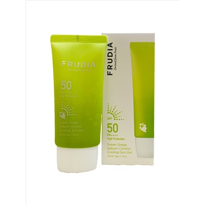 Frudia Green Grape Sebum Control Cooling Sun Gel SPF50+ PA ++++ Солнцезащитный