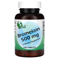 World Organic Бромелаин - 500 мг - 100 таблеток - World Organic