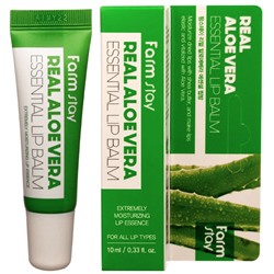 Farm Stay Бальзам для губ с экстрактом алое Real Aloe Vera Essential Lip Balm
