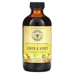 Honey Gardens Сироп с витамином С, лимоном и медом, 8 жидких унций (237 мл)