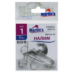 Крючок Marlin's НАЛИМ 9146 NI №1 , 7 шт.
