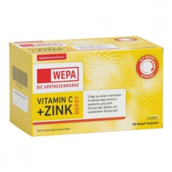 Wepa Vitamin C+zink Kapseln 60 stk Капсулы Wepa Витамин С+цинк 60 штук