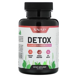 Snap Supplements Detox, Смесь для улучшенного очищения, 60 капсул