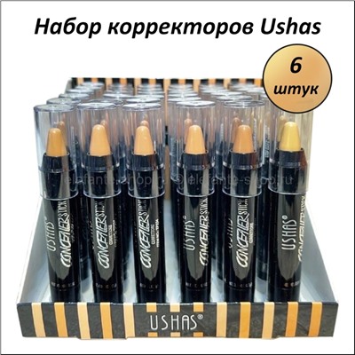 Набор корректоров для лица Ushas Concealer Stick 6 штук (106)