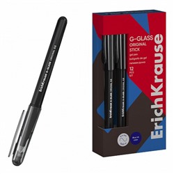 Ручка гелевая ErichKrause G-Glass Stick Original 0.5, цвет чернил черный (в коробке по 12 шт.)