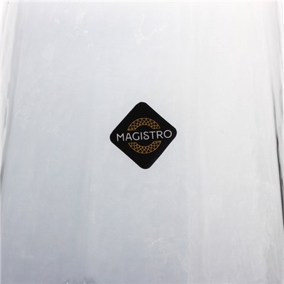 Набор стаканов стеклянных Magistro «Дарио», 450 мл, 10×11,5 см, 6 шт, цвет графит