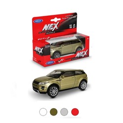 Welly. Машинка 1:38 "Range Rover Evoque" металл, пруж. мех., цвет в ассорт. 43649W