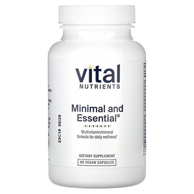 Vital Nutrients Minimal and Essential, 90 веганских капсул