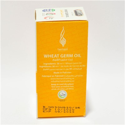 Масло зародыша пшеницы | Wheat Germ oil (Hemani) 30 мл