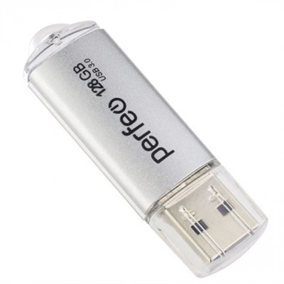 128Gb Perfeo C14 Metal Series Silver USB 3.0 (PF-C14S128ES)