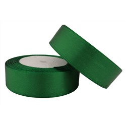 Однотонная атласная лента (ярко-зеленый), 25мм * 25 ярдов (+-1м)