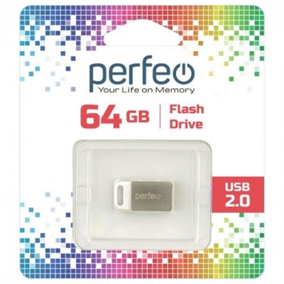 64Gb Perfeo M05 Metal Series USB 2.0 (PF-M05MS064)