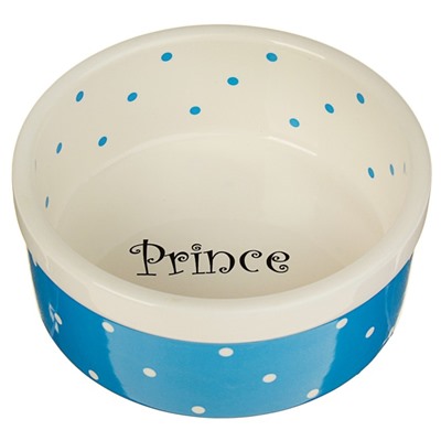 Миска керамическая "Prince" 400 мл  13 х 5,5 см, голубая