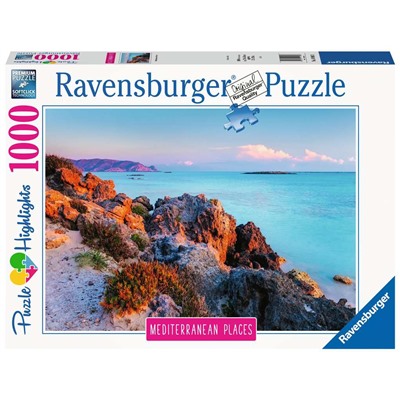 Ravensburger. Пазл карт. 1000 арт.14980 "Средиземноморская Греция"