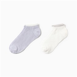 Набор женских носков KAFTAN 2 пары, р. 36-39 (23-25 см), голубой/белый