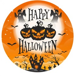 Съедобная картинка на торт Happy Halloween d=20 см