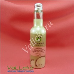 Кокосовое масло для волос и кожи Tropicana  Organic Cold Pressed Virgin Coconut Oil Ruby Rose, 100 мл
